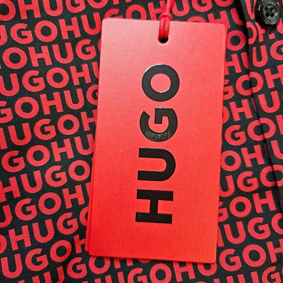 Hugo Boss Men's Ero3-W Extra Slim Long Sleeve Logo Shirt - Size M - Picture 8 of 12